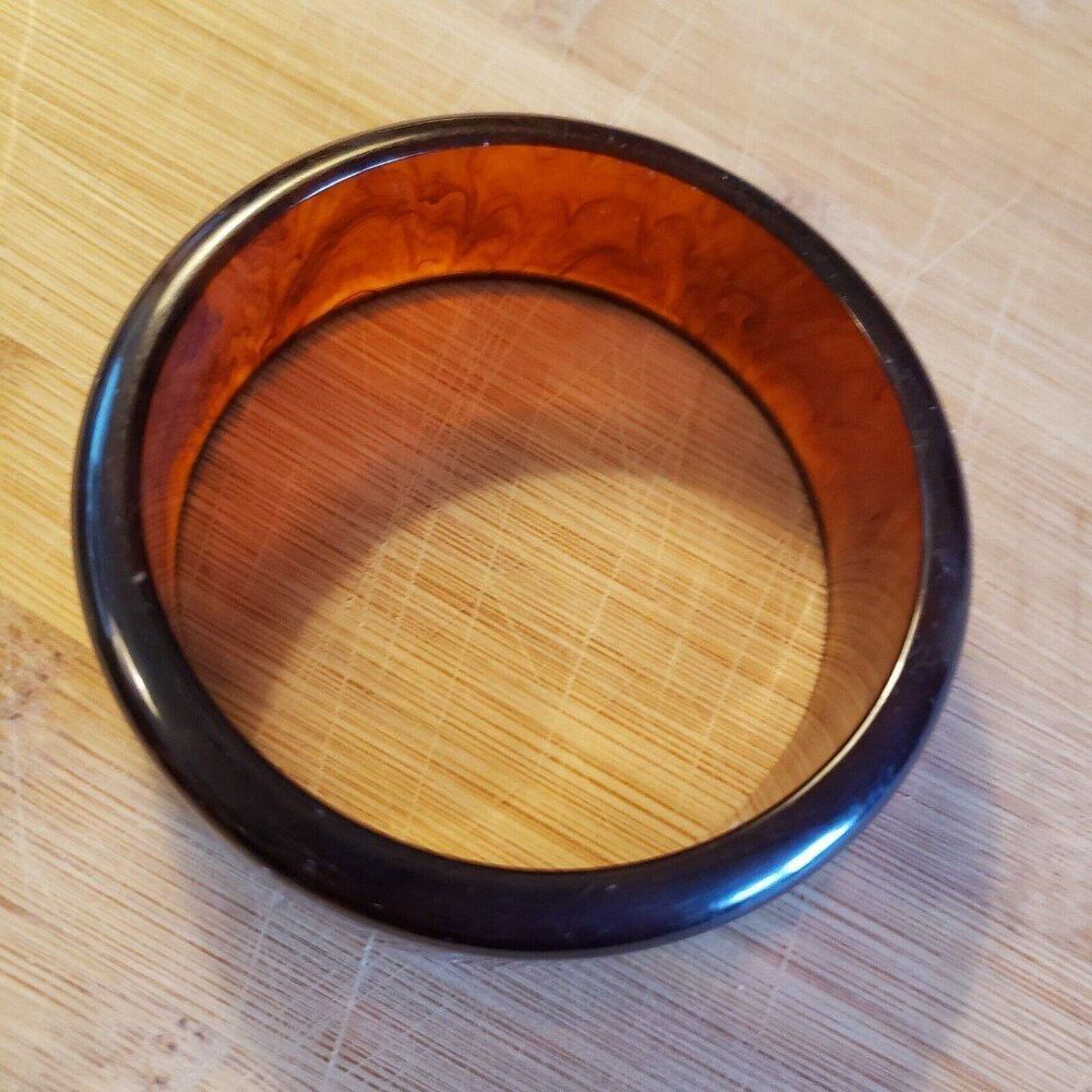 Vintage Bakelite Root beer Bangle Bracelet